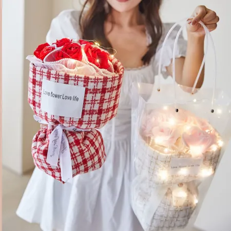 Xiaoxiangfeng flower Bouquet, Qixi Festival gift, Teachers' Day gift, soap flower bouquet, pearl gauze hand-held gift, Instagram influencer Xiaoxiangfeng flower Bouquet, Qixi Festival gift, Teachers' Day gift, soap flower bouquet, pearl gauze hand-held gift, Instagram influencer